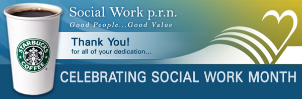 social work month starbucks gift card